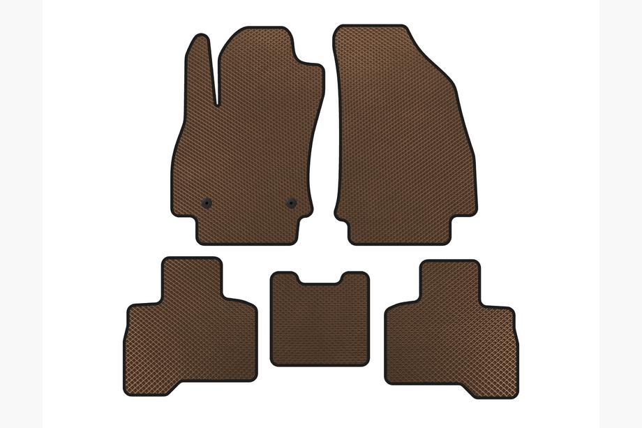 Fiat Fiorino/Qubo 2008-2024 Dywaniki EVA (Do Qubo 2008-2016, Brązowe) Image