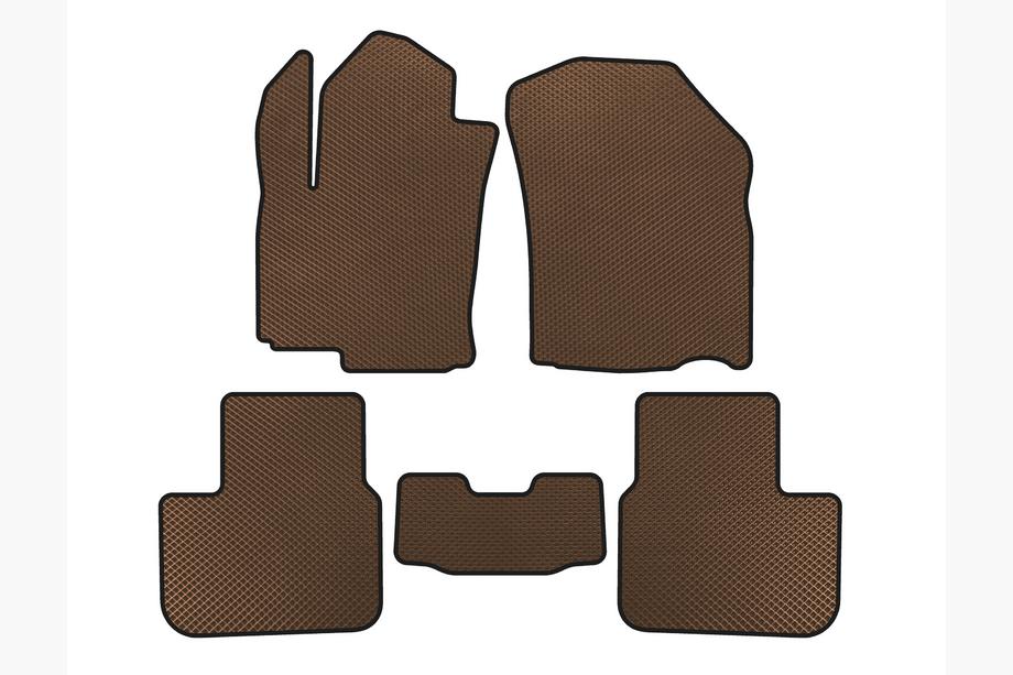 Fiat Sedici 2006-2014 Dywaniki EVA (HB, Brązowe) Image