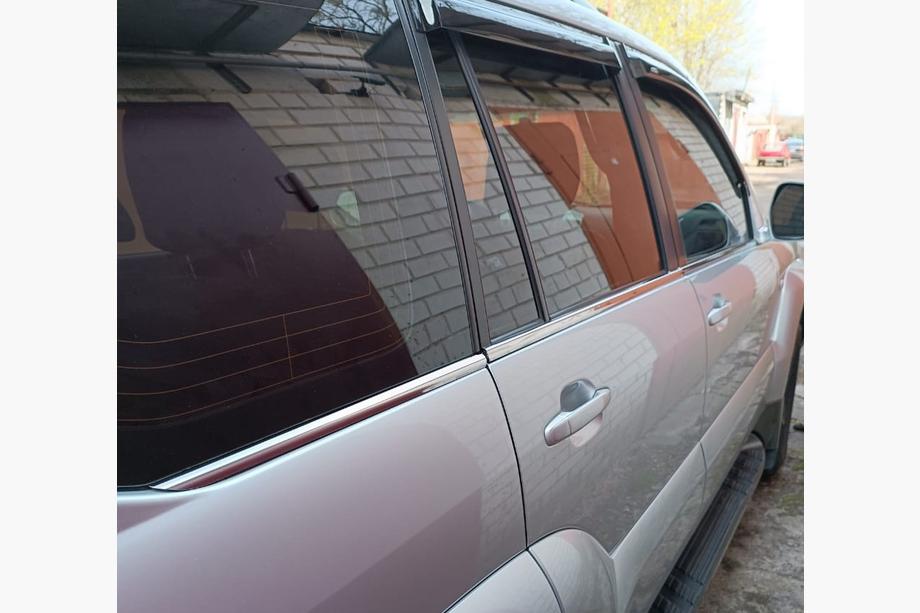 Toyota Land Cruiser Prado 120 2002-2009 Zewnetrzne listwy okienne stal nierdzewna (6 szt) Carmos - Turecka Stal Nierdzewna Image