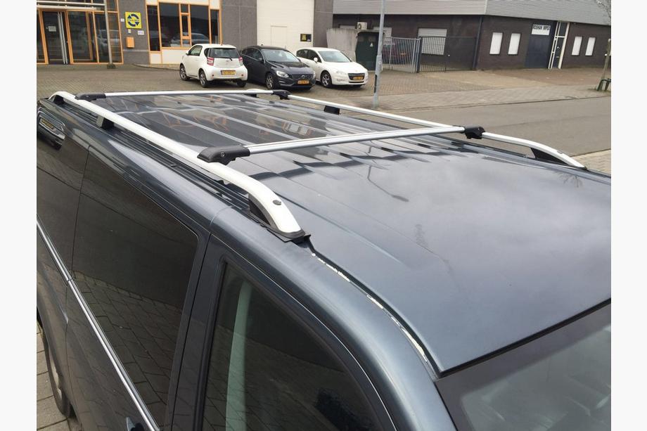 Volkswagen T5 Multivan 2003–2010 Relingi dachowe CROWN (szary mat) Zdjęcia 11