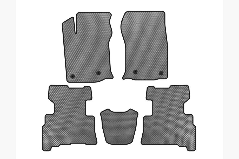 Toyota 4Runner 2009-2024 Dywaniki EVA (2 Rzędy, 2014-2024, 7-osobowy, Szary) Image