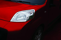 Peugeot Bipper 2008-2017 Nakładki na Reflektory (2 szt., Stal Nierdzewna) Carmos - Turecka Stal Nierdzewna zdjęcia 1