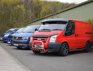 Ford Transit 2000–2014 Daszek na przednia szybe (czarny polysk, 5mm) zdjęcia 17