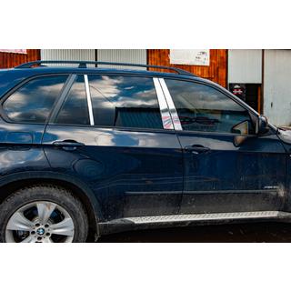Listwy Słupków Drzwi ze Stali Nierdzewnej BMW X5 E70 2007-2013 zdjęcia 1