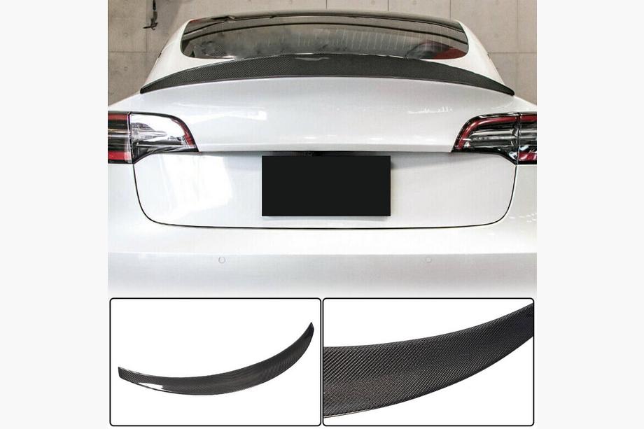 Tesla Model 3 2017- Spojler Tylny V10 (2017-2023, Włókno Węglowe) Image