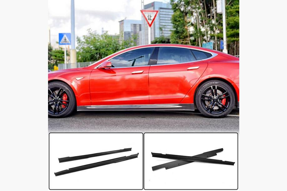 Tesla Model S 2012– Nakładki Progowe V1 (2014-2021, Carbon) Image