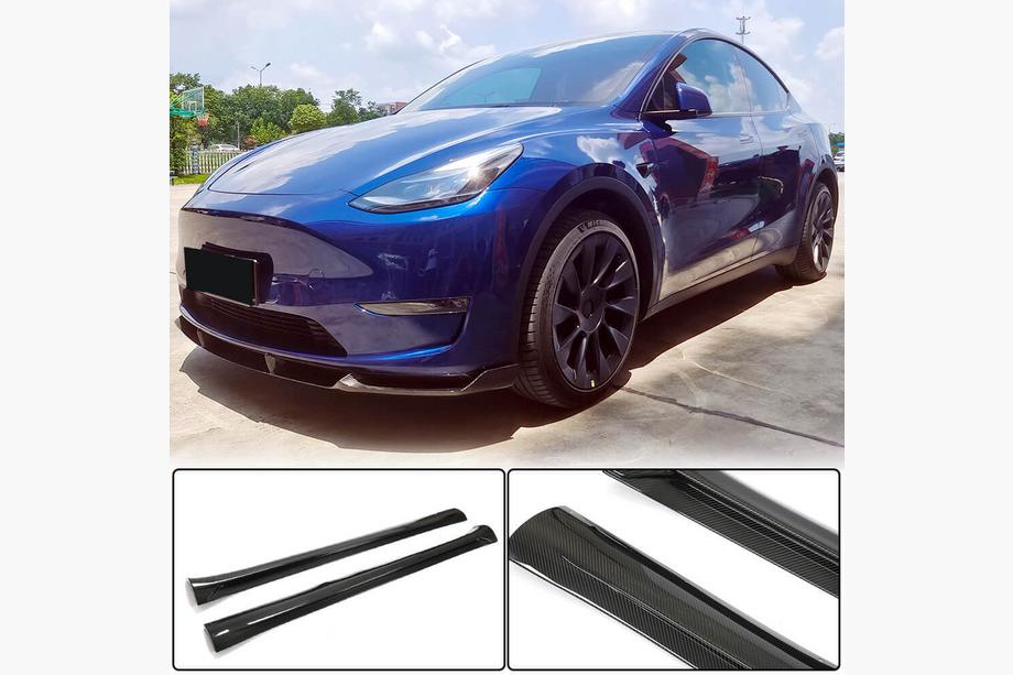 Tesla Model Y 2020- Nakładki progowe Carbon V2 (2019+) Image