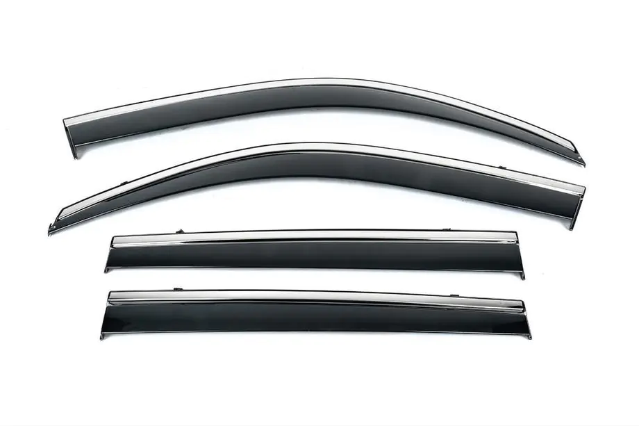 Mazda 6 2012-2024 Deflektory szyb z chromowaną listwą Niken Luxury (SD, 4 szt.) Image