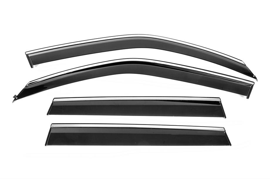 Subaru Forester 2008-2013 Deflektory szyb z chromowaną listwą Niken Luxury (4 szt.) Image