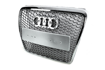 Audi A6 C6 2004-2011 Atrapa Chłodnicy RS-Style (Szary z Chromem) zdjęcia 7
