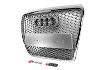 Audi A6 C6 2004-2011 Atrapa Chłodnicy RS-Style (Szary z Chromem) zdjęcia 3