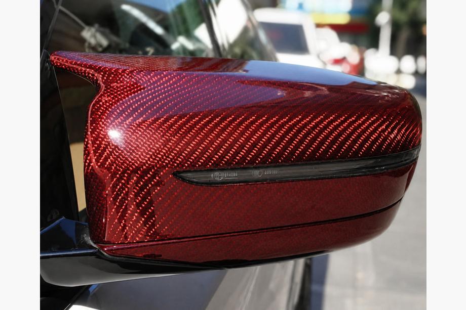 BMW 3 Series G20/G21 2018- Nakładki Lusterek M-Look (Czerwony Carbon) Image