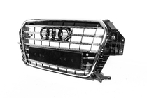 Audi Q3 2011-2019 Przedni grill SQ3 (2011-2015, czarny z chromem) zdjęcia 2