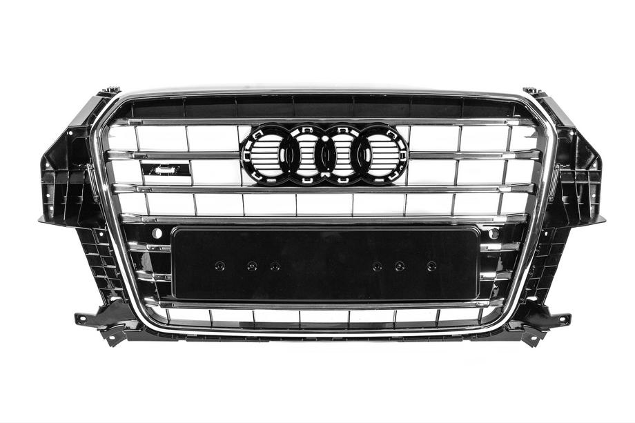 Audi Q3 2011-2019 Przedni grill SQ3 (2011-2015, czarny z chromem) Image