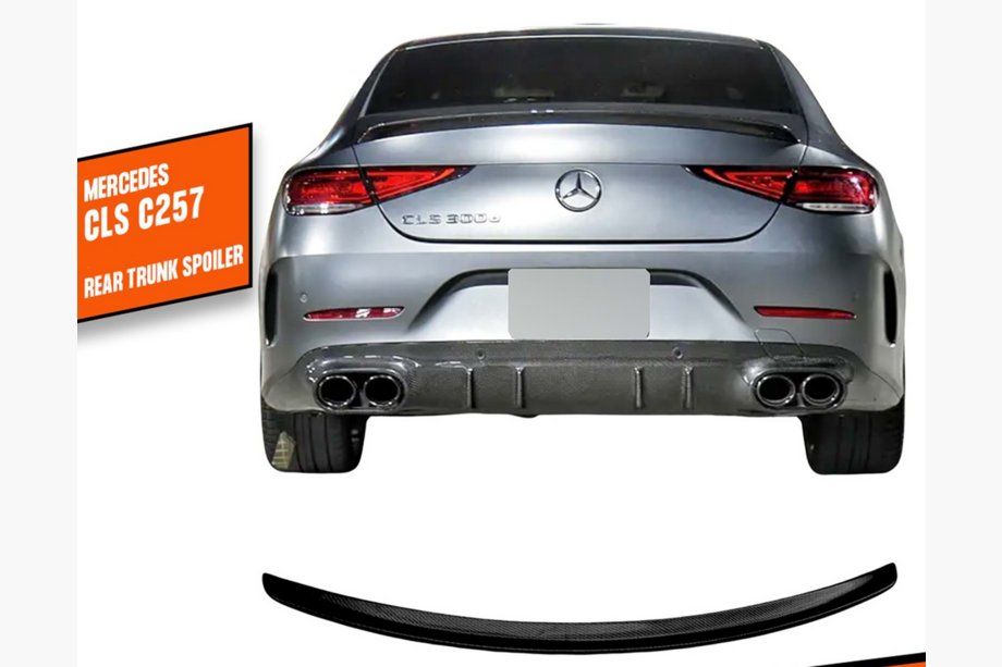 Mercedes CLS C257 2018- Spoiler DPT (Czarny Połysk) Image
