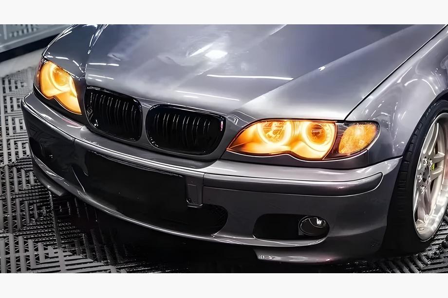 BMW 3 Series E46 1998-2006 Nerki M-Look DPT (do Coupe 2003-2006, Czarny Połysk) Image