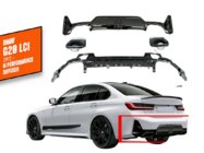 BMW 3 Series G20/G21 2018- Tylny dyfuzor z końcówkami DPT (2022+, M-Performance) zdjęcia 1