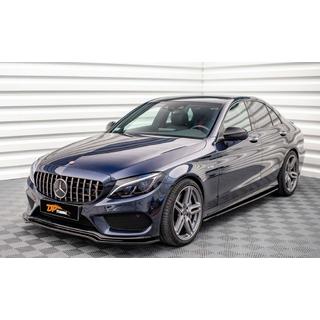 Nakładka na przedni zderzak DPT V2 (2014-2018, tylko do AMG-Line, czarny połysk) Mercedes C-сlass W205 2014-2021 zdjęcia 1