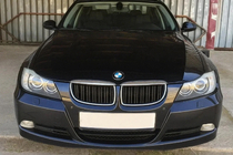 BMW 3 Series E90/E91 2005-2011 Nerki M-Look (do E-90/91 2005-2008, Czarny Połysk z Chromowaną Ramką) zdjęcia 1