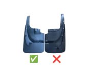 Toyota Land Cruiser 200 2007-2021 Tylne oryginalne chlapacze 2015-2021 (2 szt, pod body kit, wąskie) zdjęcia 2