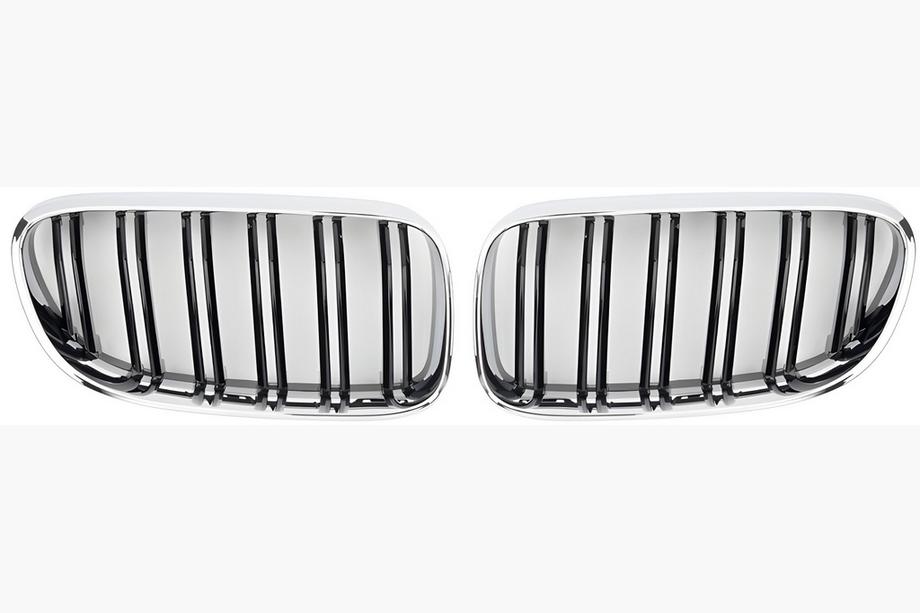 BMW 3 Series E92/E93 2006–2013 Atrapy M-Look (do 2010-2013, czarny połysk z chromowaną ramką) Zdjęcia 2
