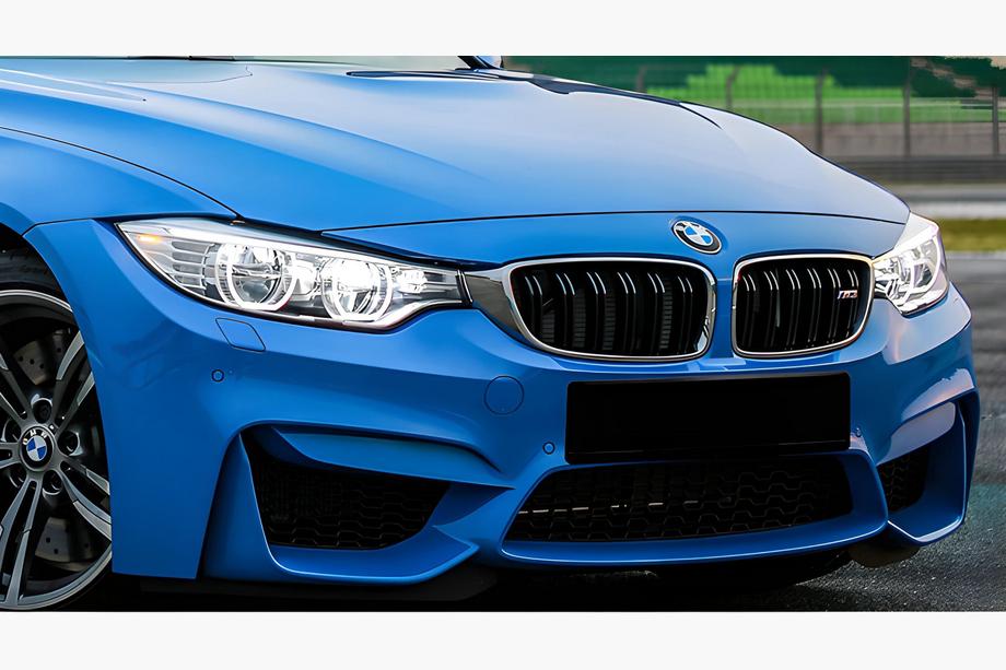 BMW 3 Series F30/F31 2012-2019 Nerki M-Look (Czarny Połysk z Chromowaną Ramką) Image