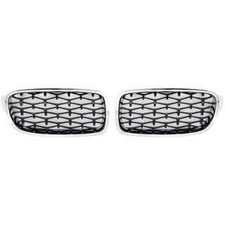 Nerki Diamond Black z chromowaną ramką BMW 3 Series F30/F31 2012-2019 zdjęcia 2