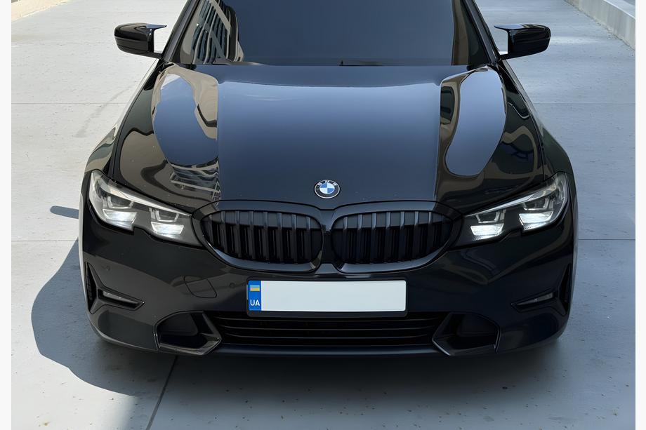 BMW 3 Series G20/G21 2018- Nerki 1 Bar (2018-2022, Czarny Połysk) Z miejscem na kamerę Image