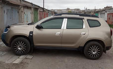 Renault Duster 2008–2017 Listwy Słupków Drzwi ze Stali Nierdzewnej (6 szt.) zdjęcia 1