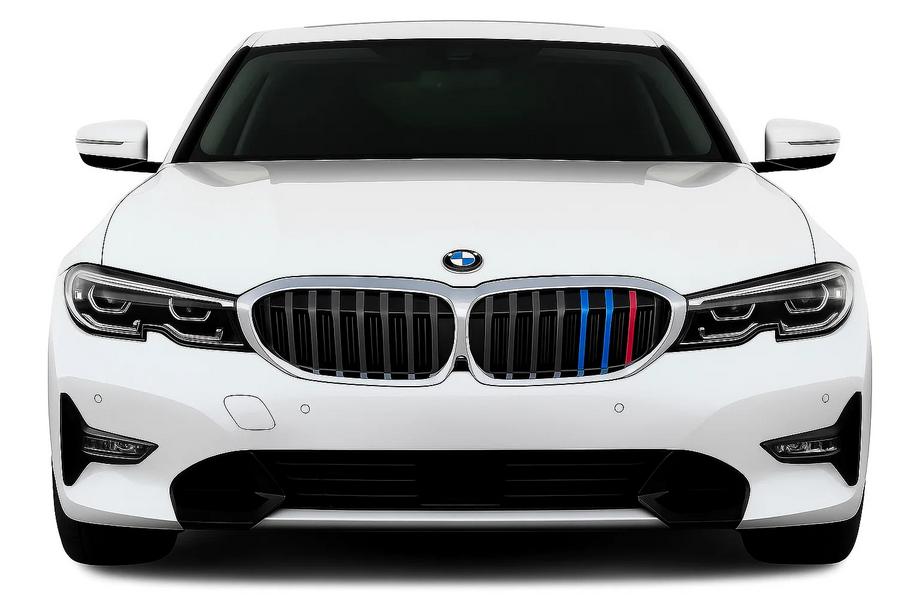 BMW 3 Series G20/G21 2018- Nerki 1 Bar (2018-2022, M-Color z chromowaną ramką) Image