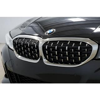 Nerki Diamond Silver (2018-2022, Chromowana Ramka) BMW 3 Series G20/G21 2018- zdjęcia 1