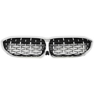 Nerki Diamond Silver (2018-2022, Chromowana Ramka) BMW 3 Series G20/G21 2018- zdjęcia 2
