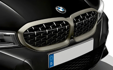 BMW 3 Series G20/G21 2018- Nerki Diamond Silver (2018-2022, ramka matowy chrom) zdjęcia 1