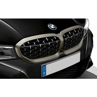 Nerki Diamond Silver (2018-2022, ramka matowy chrom) BMW 3 Series G20/G21 2018- zdjęcia 1