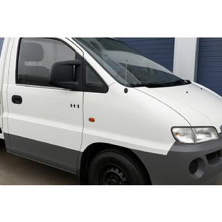 Listwy ozdobne szyb (2 szt., stal nierdzewna) Hyundai H200, H1, Starex 1998-2007 zdjęcia 1