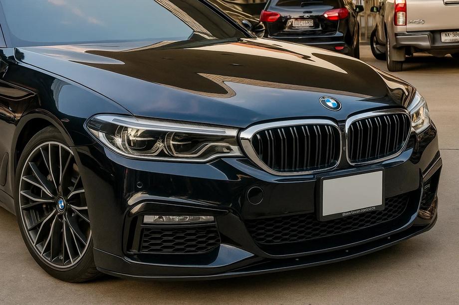 BMW Seria 5 G30/G31 2017–2023 Nerki M-Look (2017-2020, Czarny Połysk z Chromowaną Ramką) Image
