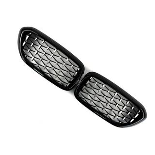Nerki Diamond Silver V1 (2017-2020, czarna ramka) BMW Seria 5 G30/G31 2017–2023 zdjęcia 3