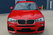 BMW X3 F25 2011-2018 Nerki M-Look (2014-2018, Czarny Połysk z Chromowaną Ramką) zdjęcia 1