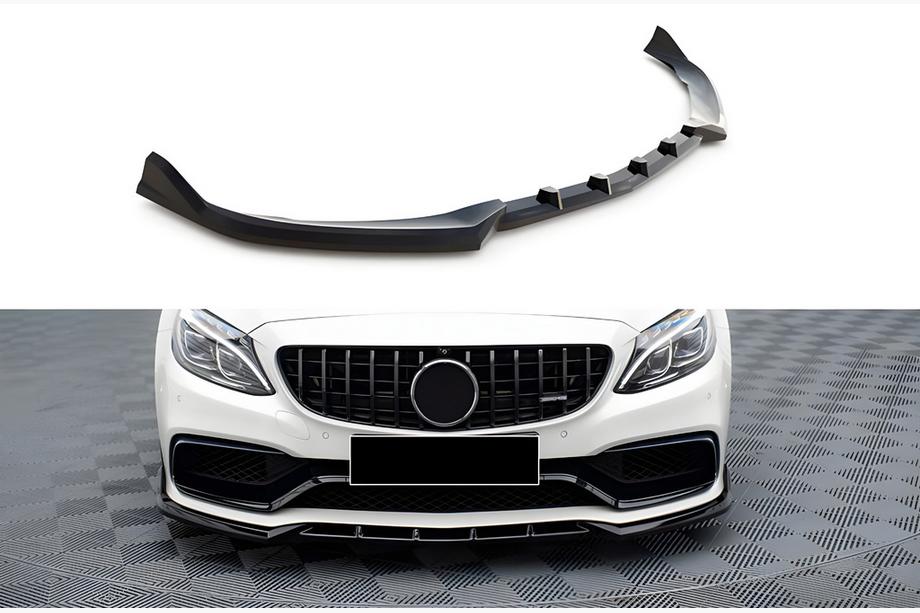 Mercedes C-class W205 2014-2021 Lotka przednia DPT (2017-2020, Czarny Połysk) Zdjęcia 1