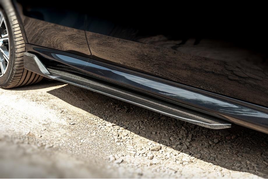 BMW X5 G05 2019–2026 Nakładki progowe Carbon V3 (Prawdziwy karbon) Image