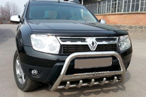 Dacia Duster 2008-2018 Orurowanie przednie z napisem WT004 (stal nierdzewna) zdjęcia 5