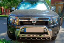 Dacia Duster 2008-2018 Orurowanie przednie z napisem WT004 (stal nierdzewna) zdjęcia 4