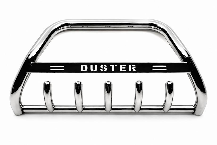 Dacia Duster 2008-2018 Orurowanie przednie z napisem WT004 (stal nierdzewna) Zdjęcia 2