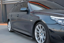 BMW 5 Series E60/E61 2003-2010 Progi Boczne DPT (Czarny Połysk) zdjęcia 1