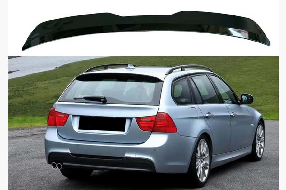 BMW 3 Series E90/E91 2005-2011 Spoiler DPT (SW, Czarny Połysk) Zdjęcia 1