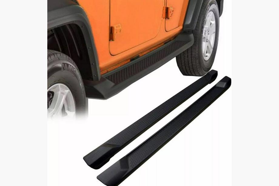 Jeep Wrangler 2018- Progi Boczne OEM V2 (do 3-drzwiowego, zestaw 2 szt.) Image
