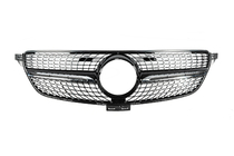 Mercedes GLE/ML сlass W166 2011-2018 Tuning Atrapa Diamond Black (GLE) Bez kamery zdjęcia 6
