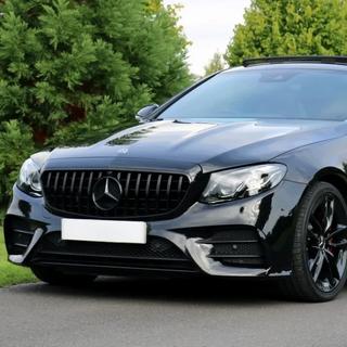 Atrapa Chłodnicy GT Panamericana Czarna (do Avantgarde/AMG-Line/E43 AMG/E53 AMG 2016-2020) Mercedes E-сlass W213 2016-2023 zdjęcia 1