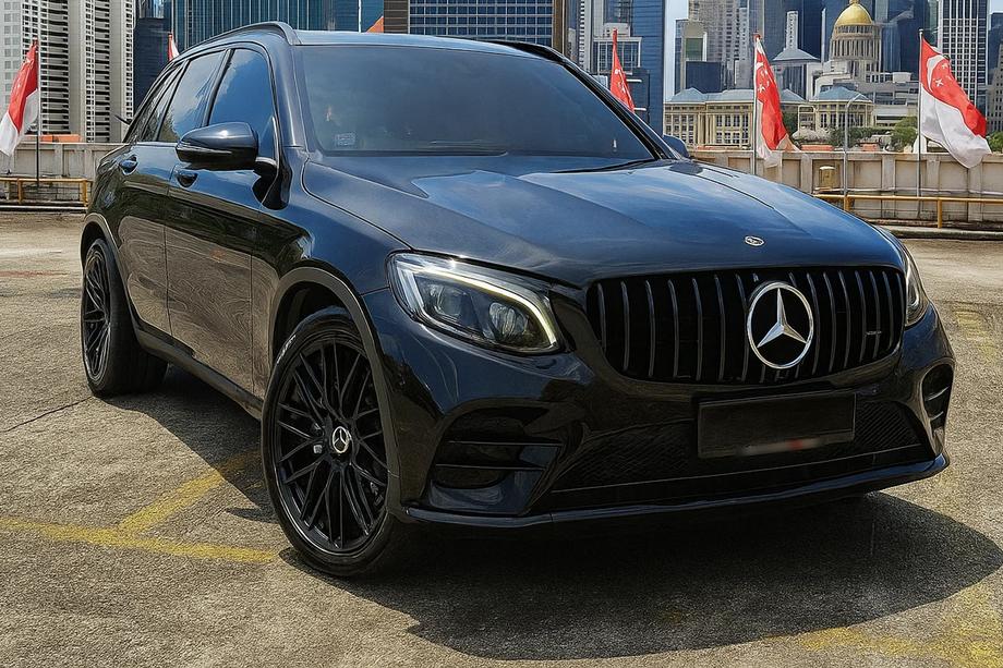 Mercedes GLC X253 2015-2022 Przedni Grill GT Panamericana Czarny (2015-2019) Zdjęcia 1