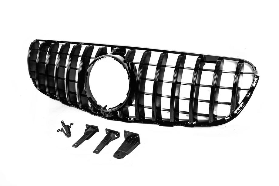 Mercedes GLC X253 2015-2022 Przedni Grill GT Panamericana Czarny (2015-2019) Zdjęcia 4